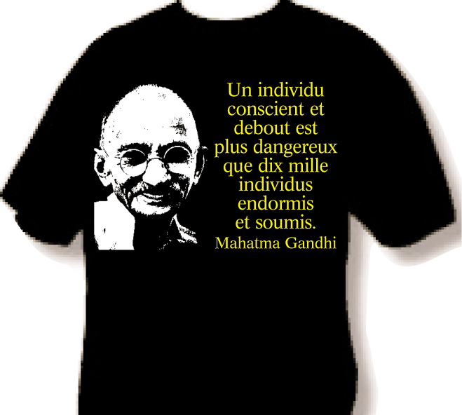 Tee shirt Gandhi