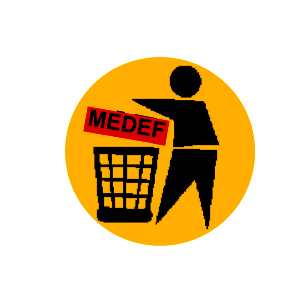 Badge Poub-MEDEF