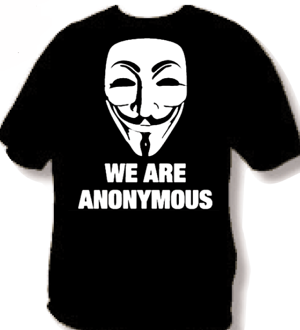 Tee shirt Anonymous