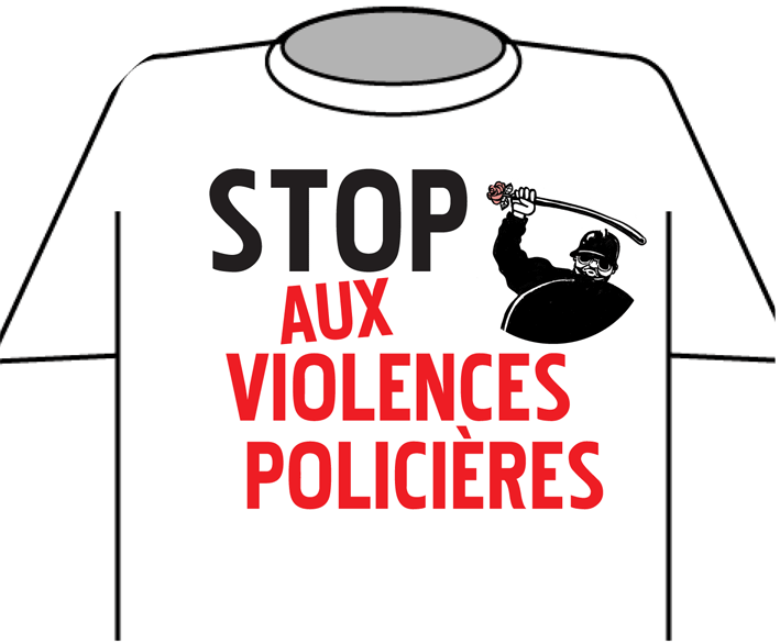 Tee shirt Stop aux violences policiÃ¨res